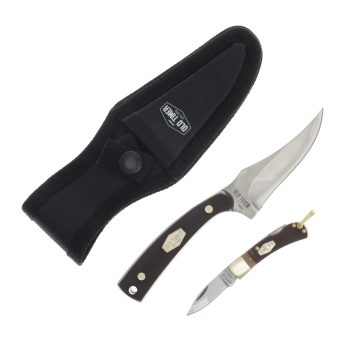 Schrade Old Timer Sharpfinger & Lockback Knife Combo Set