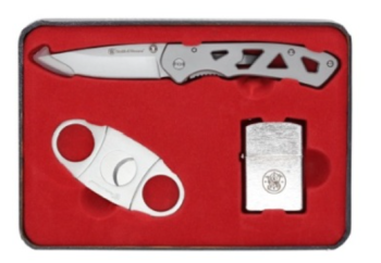 Smith & Wesson Knife & Cigar Combo Gift Tin Set