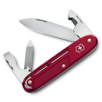 Victorinox Swiss Army red Skeletonized Alox Synergy Liner Lock
