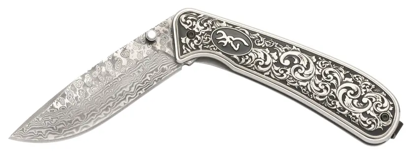 Browning Grand Pass Damascus Folder Knife