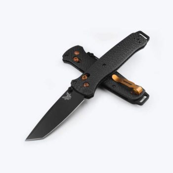 Benchmade Carbon Fiber Tanto Bailout with Copper Accents