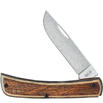 Case Crossroads Brown Black Laminate Wood Sod Buster JR