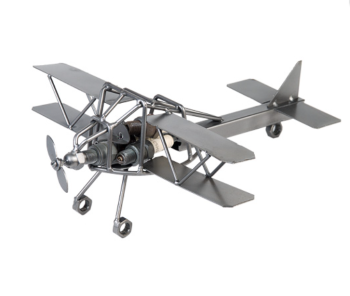 Recycled Metal Art - Airplane