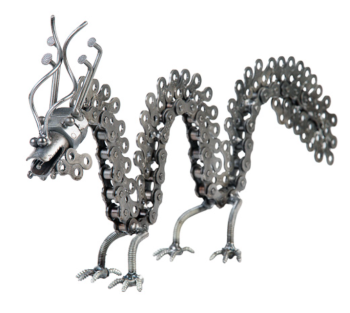 Recycled Metal Art - Dragon