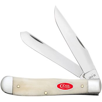 Case Smooth Natural Bone Red Shield Trapper