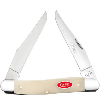 Case FIRST RUN Smooth Natural Bone Red Shield Muskrat