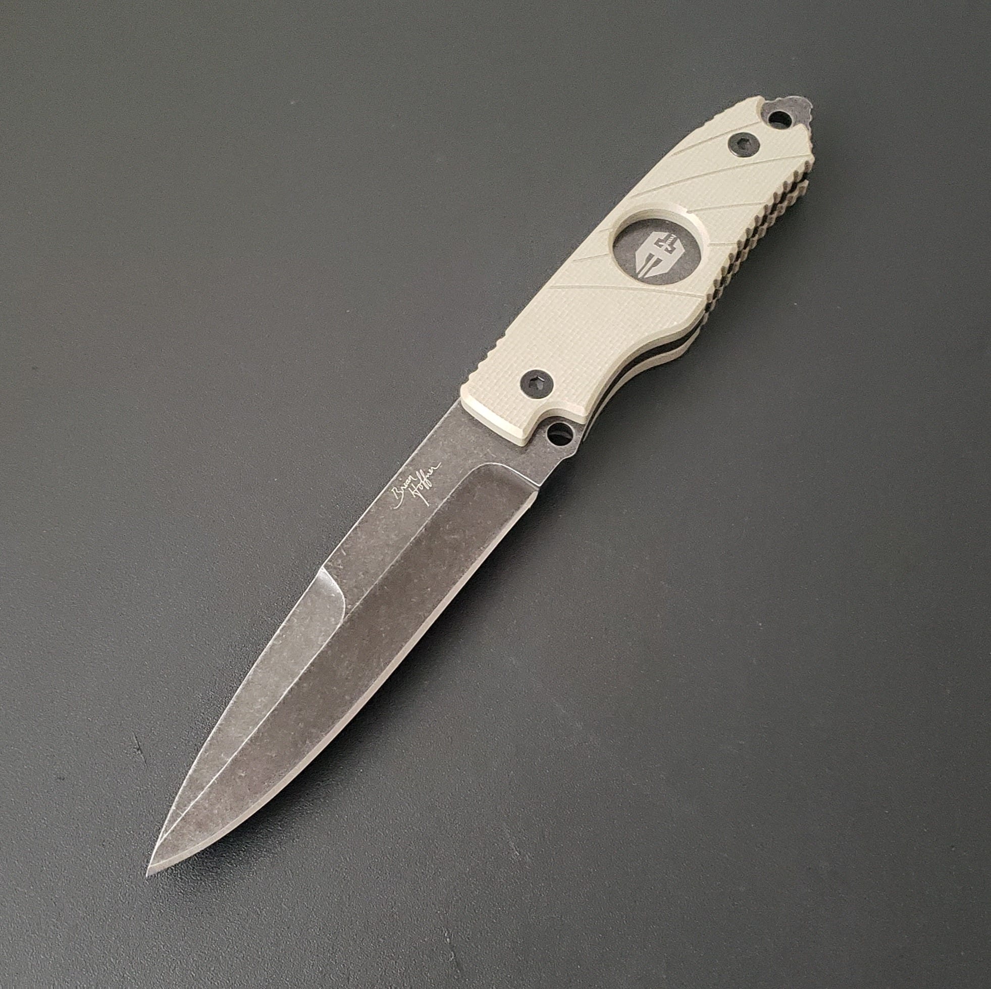 Hoffner 5" Hand Spear Flatline Khaki Grip