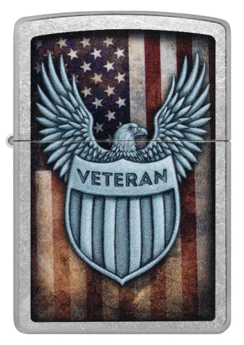 Zippo Lighter Veteran Crest Design