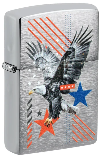 Zippo Lighter Abstract Americana Design