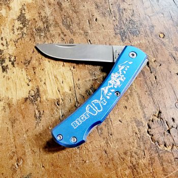 Bear BIGFOOT Sasquatch Blue Aluminum Small Farm Hand