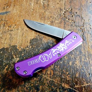 Bear BIGFOOT Sasquatch Purple Aluminum Small Farm Hand