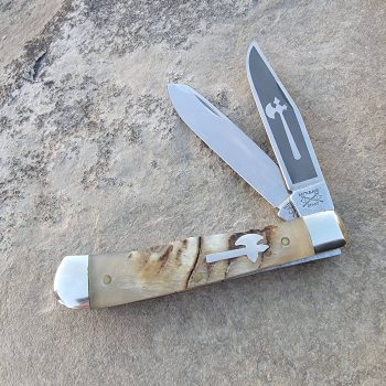 Cooper Cutlery Battle Axe Brand Ram Horn Trapper