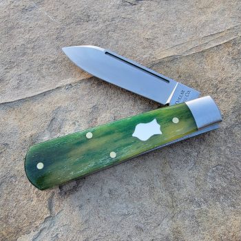 Cooper Cutlery Dollar Knife Co. Green Bone Jack