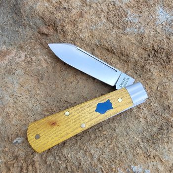 Cooper Cutlery Dollar Knife Co. Osage Orange Jack Blue Shield