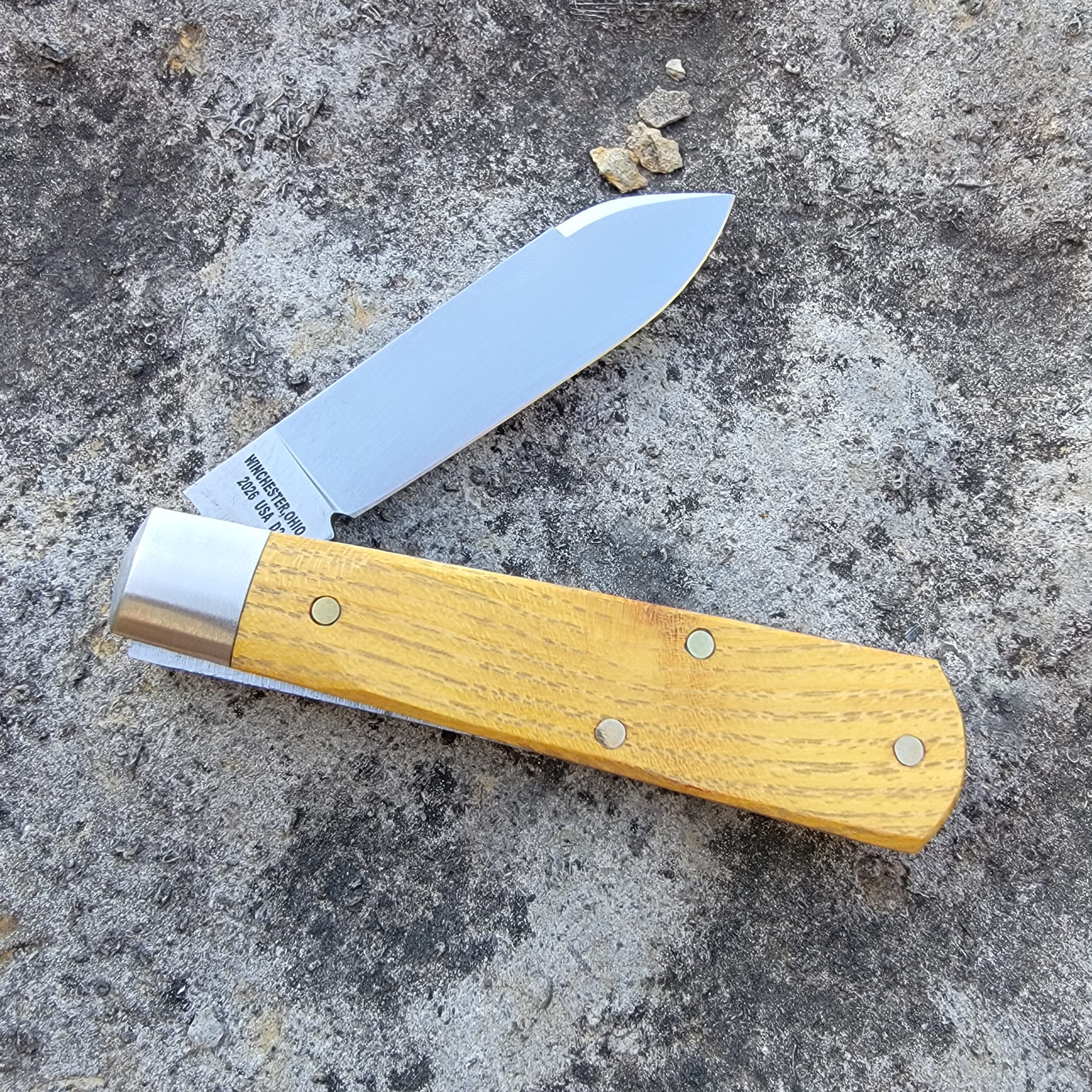 Cooper Cutlery Dollar Knife Co. Osage Orange Jack Blue Shield - Image 2