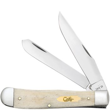 Case Smooth Natural Bone Trapper with Brass Bomb Shield