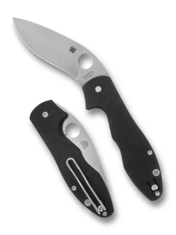 Spyderco Black G-10 Retract Folder