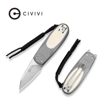 Civivi Gray & Ivory G10 Purr Slipjoint Flipper
