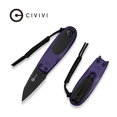 Civivi Purple & Black G10 Purr Slipjoint Flipper