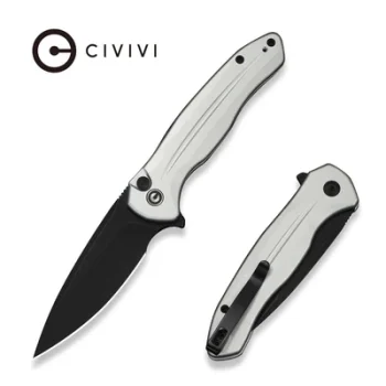 Civivi Silver Aluminum Kitefin Flipper