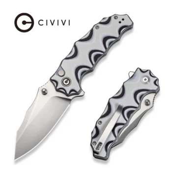 Civivi White & Black G10 Natterjack Flipper
