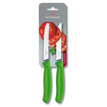 Victorinox Lime Green Serrated Utility Tomato Knife 2 Pack