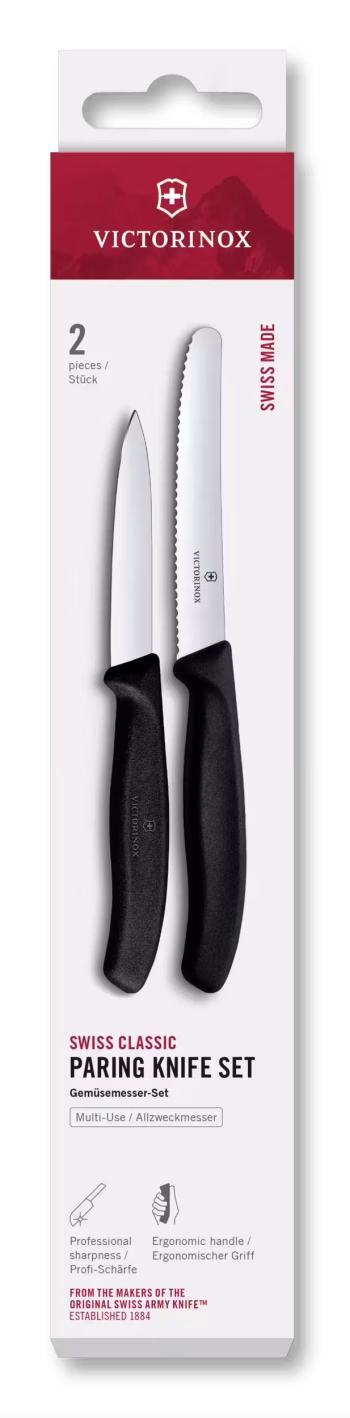 Victorinox Black Utility & Paring Knife Set
