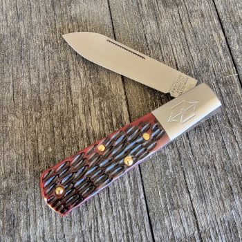 Cooper Cutlery New York Knife Co. Red Jigged Bone Barlow