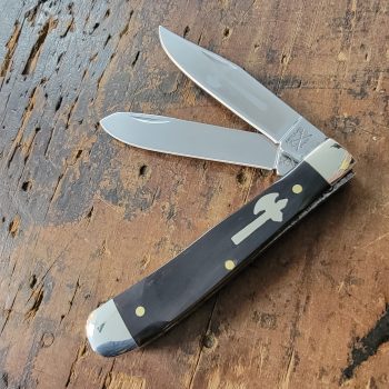 Cooper Cutlery Battle Axe Buffalo Horn Trapper