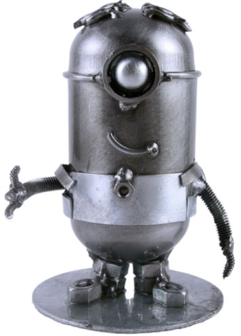 Recycled Metal Art - Minion Stuart