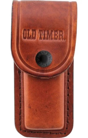 Schrade Old Timer Large Brown Leather Belt Sheath