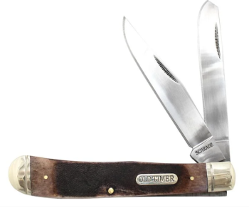 Schrade Old Timer Genuine Bone Large Gunstock Trapper