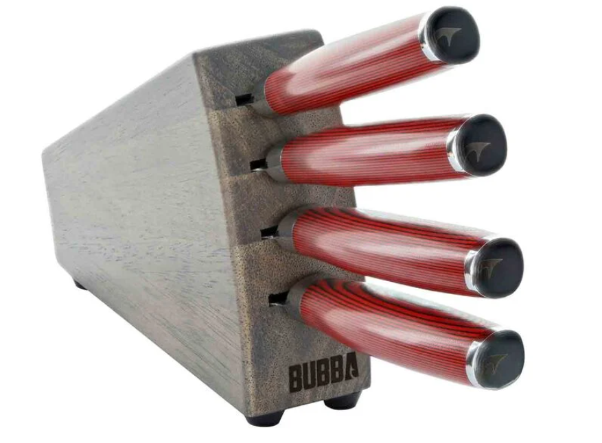 Bubba Red G10 Steak Knife Kitchen Set