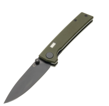 Glow Rhino Olive Drab G10 Fermi Liner Lock