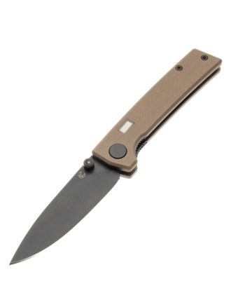 Glow Rhino Desert Tan G10 Fermi Liner Lock