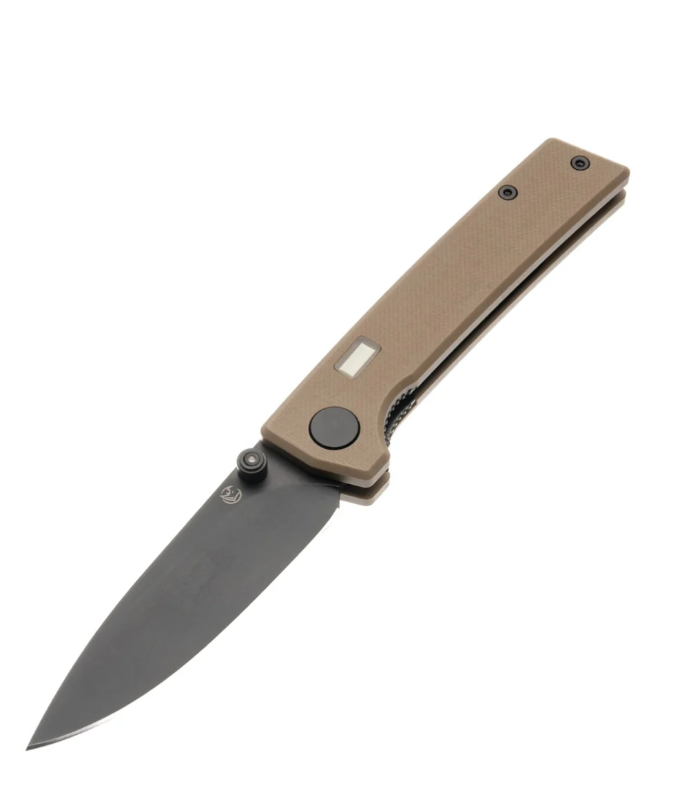 Glow Rhino Desert Tan G10 Fermi Liner Lock