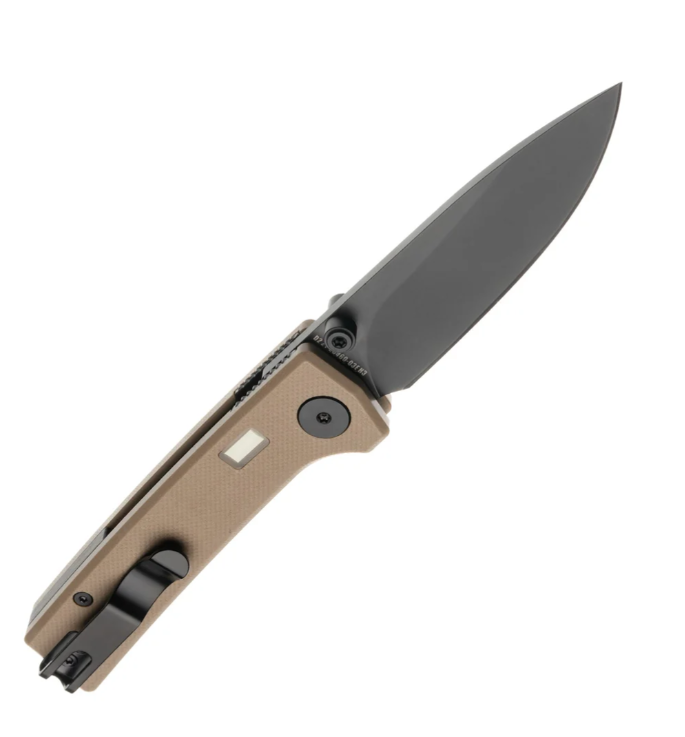 Glow Rhino Desert Tan G10 Fermi Liner Lock - Image 2