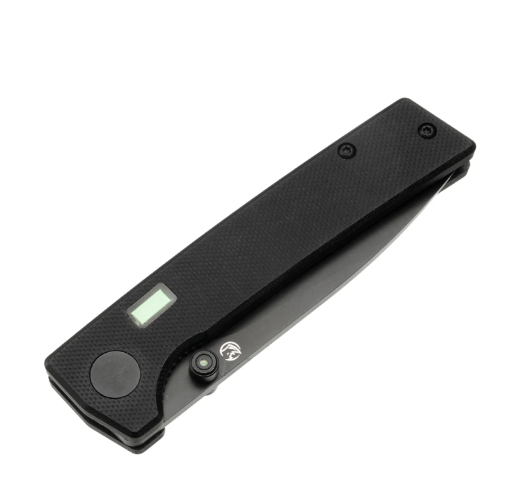 Glow Rhino Black G10 Fermi with Black Thumbstud - Image 2