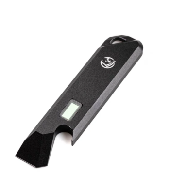 Glow Rhino Black Aluminum Pry Bar with Green Tritium