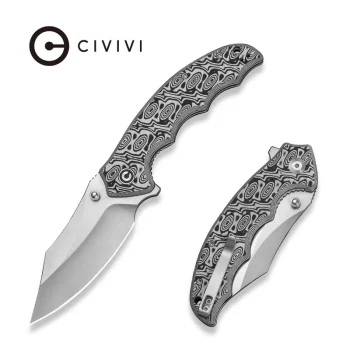 Civivi Black and White Vortex Micarta Pentad