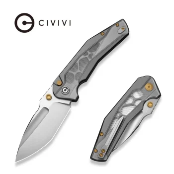Civivi Limited Edition Gray Aluminum with Polished Clear Lexan Inlay Wellmax