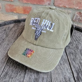 Red Hill Cutlery Deer Skull OD Green Hat