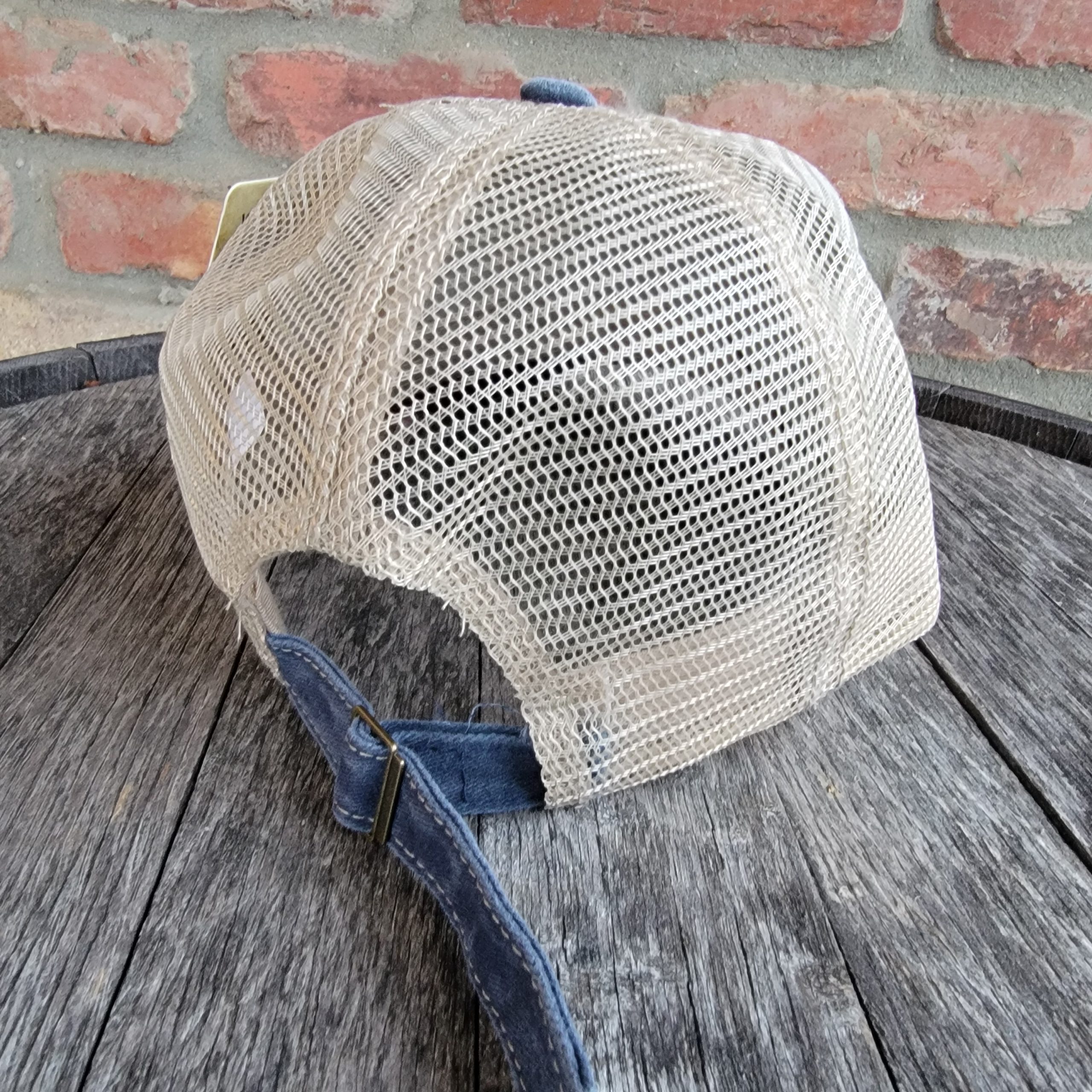 Bourbon & Blades Navy & Red Vintage Trucker Hat - Image 2