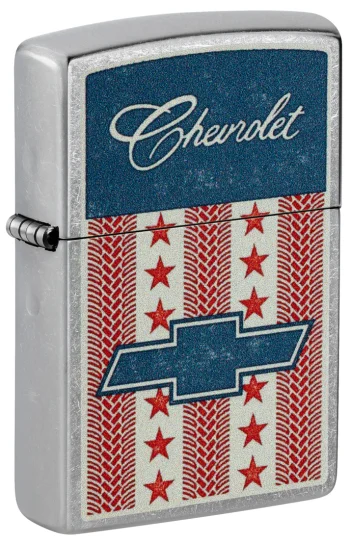 Zippo Lighter Chevrolet Stars and Stripes Design