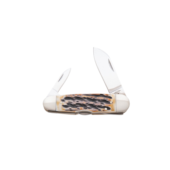 Bear Stag Bone 4″ Locking 2-Blade Piranha