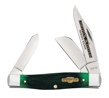 Case Limited Edition Barnboard Bermuda Green Bone Large Stockman
