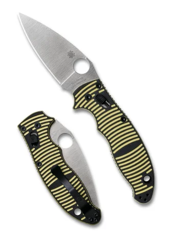 Spyderco Salt Yellow and Black G-10 Manix 2