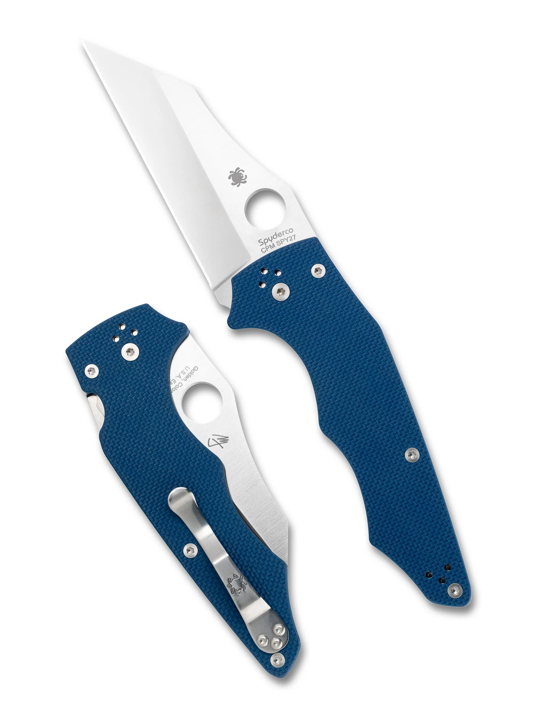 Spyderco Cobalt Blue G10 Yojumbo