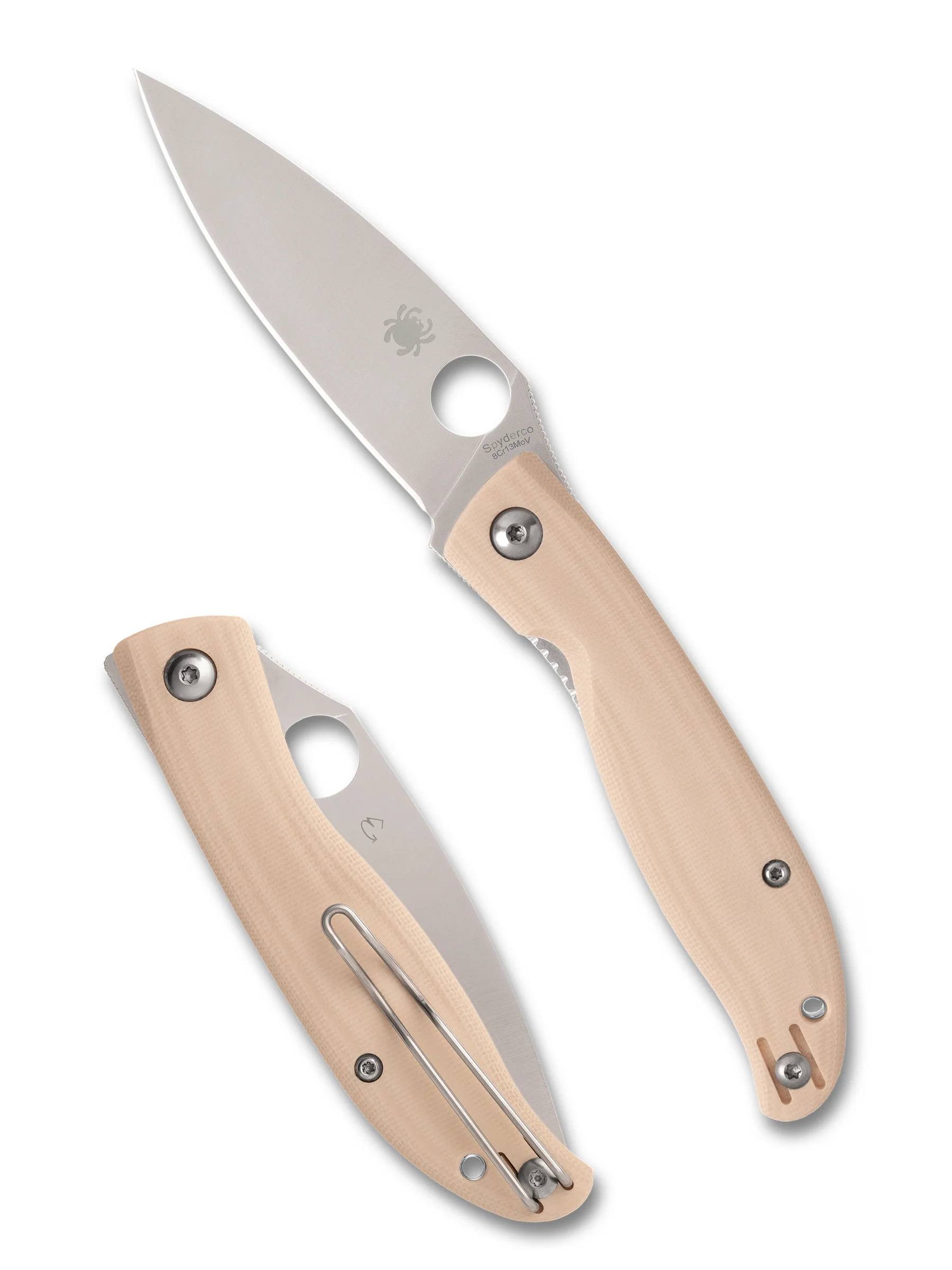 Spyderco White G10 Mantra 4