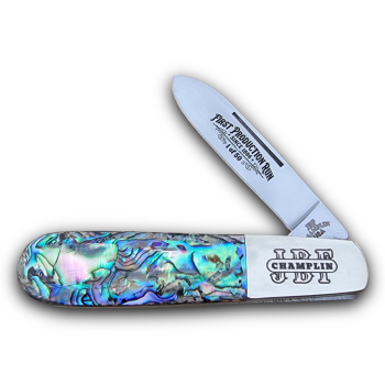 JBF Champlin Cutlery USA Abalone Teardrop Barlow